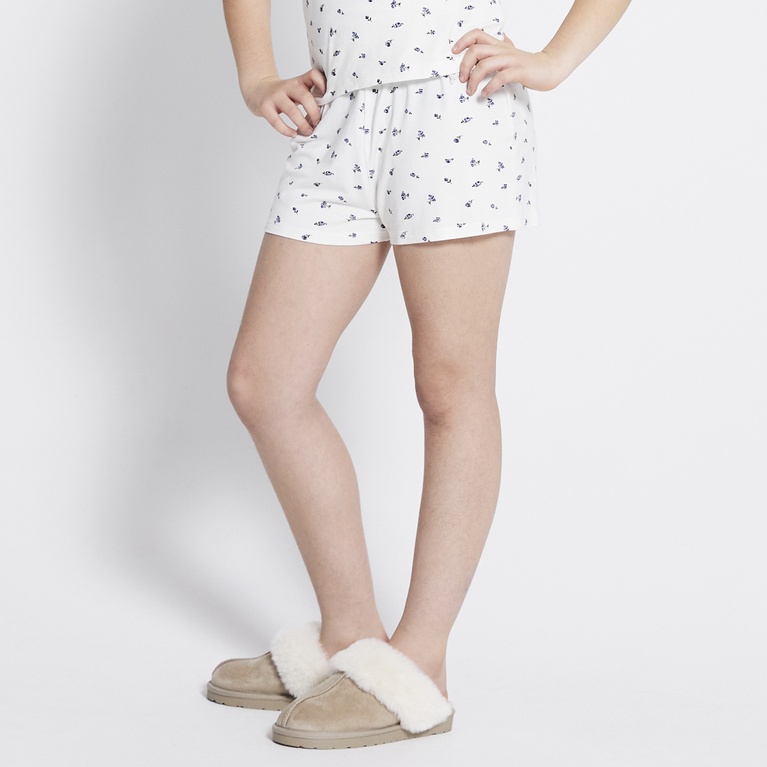 Soft shorts "Hedvig printed star" White